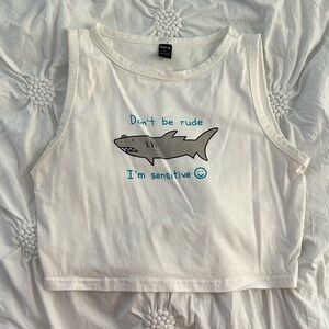 Cropped Tank Top from SHEIN, size L